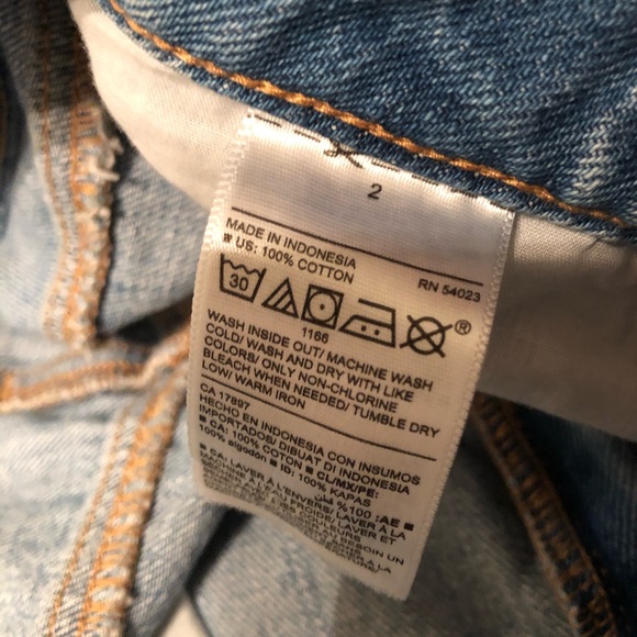 Old Navy Distressed Hem Denim Mini Skirt - Picture 7 of 7